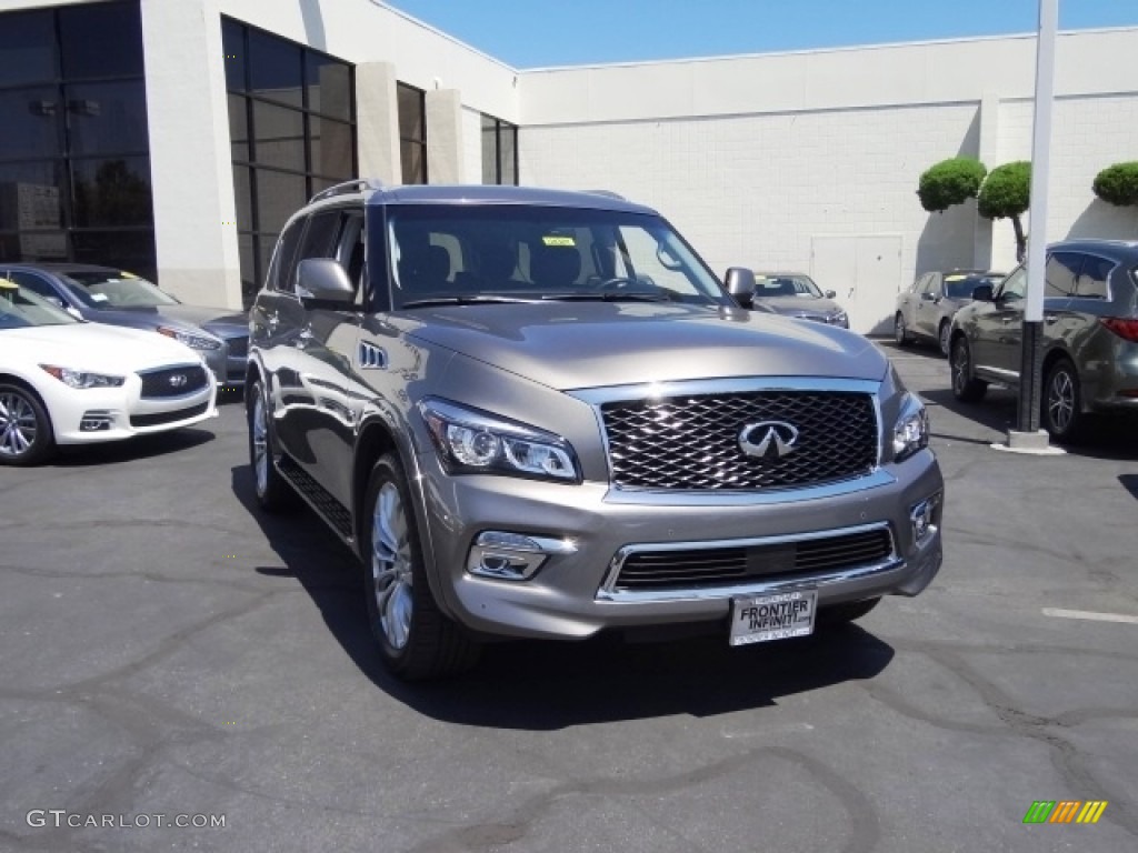 2015 QX80 AWD - Smoky Quartz / Graphite photo #3