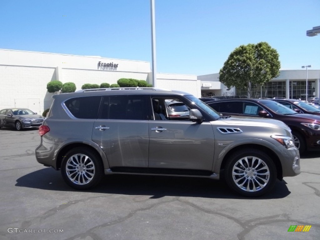 2015 QX80 AWD - Smoky Quartz / Graphite photo #5
