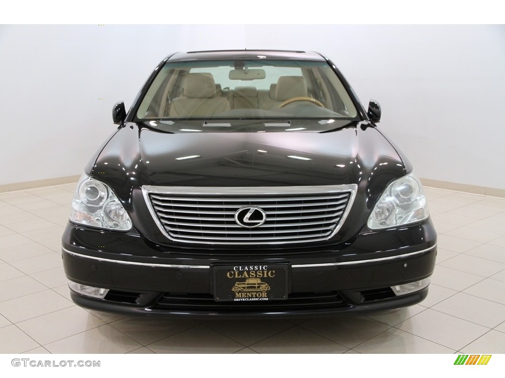 2005 LS 430 Sedan - Black Onyx / Cashmere photo #2