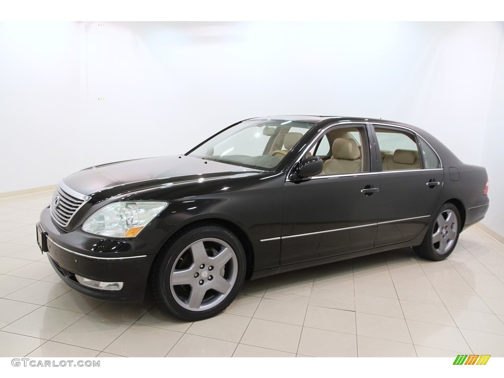 2005 LS 430 Sedan - Black Onyx / Cashmere photo #3