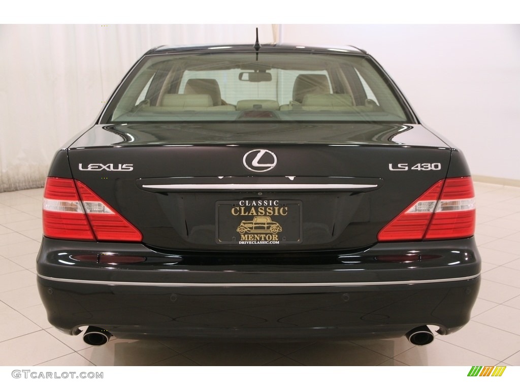 2005 LS 430 Sedan - Black Onyx / Cashmere photo #20