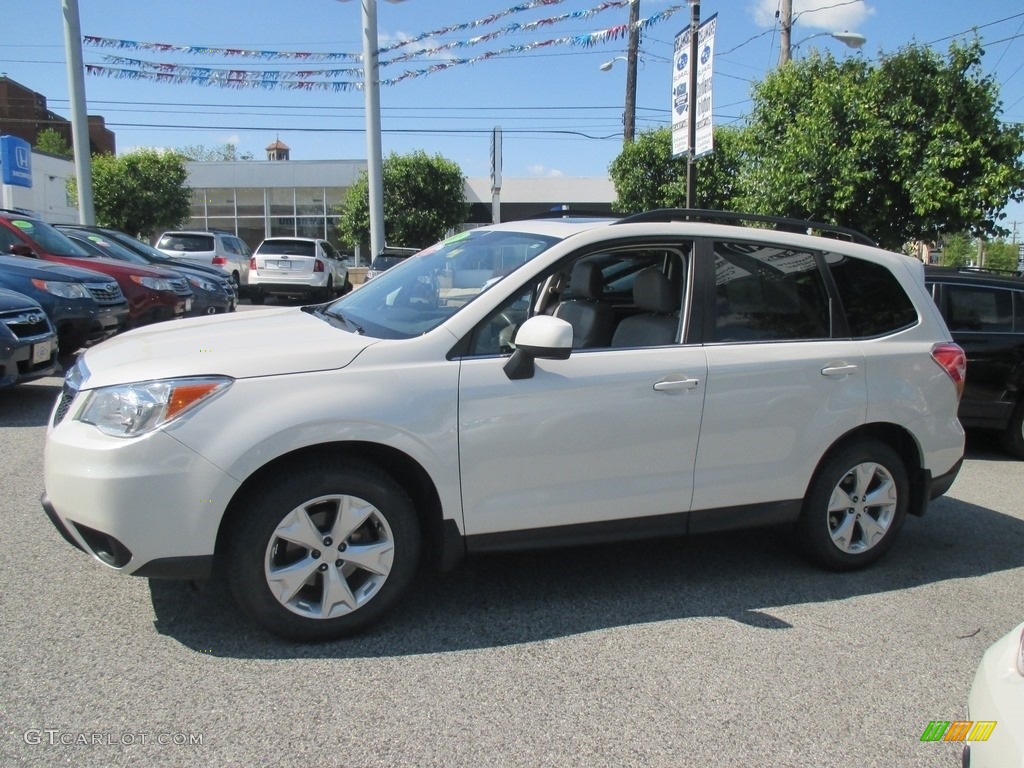 2015 Forester 2.5i Limited - Satin White Pearl / Gray photo #3