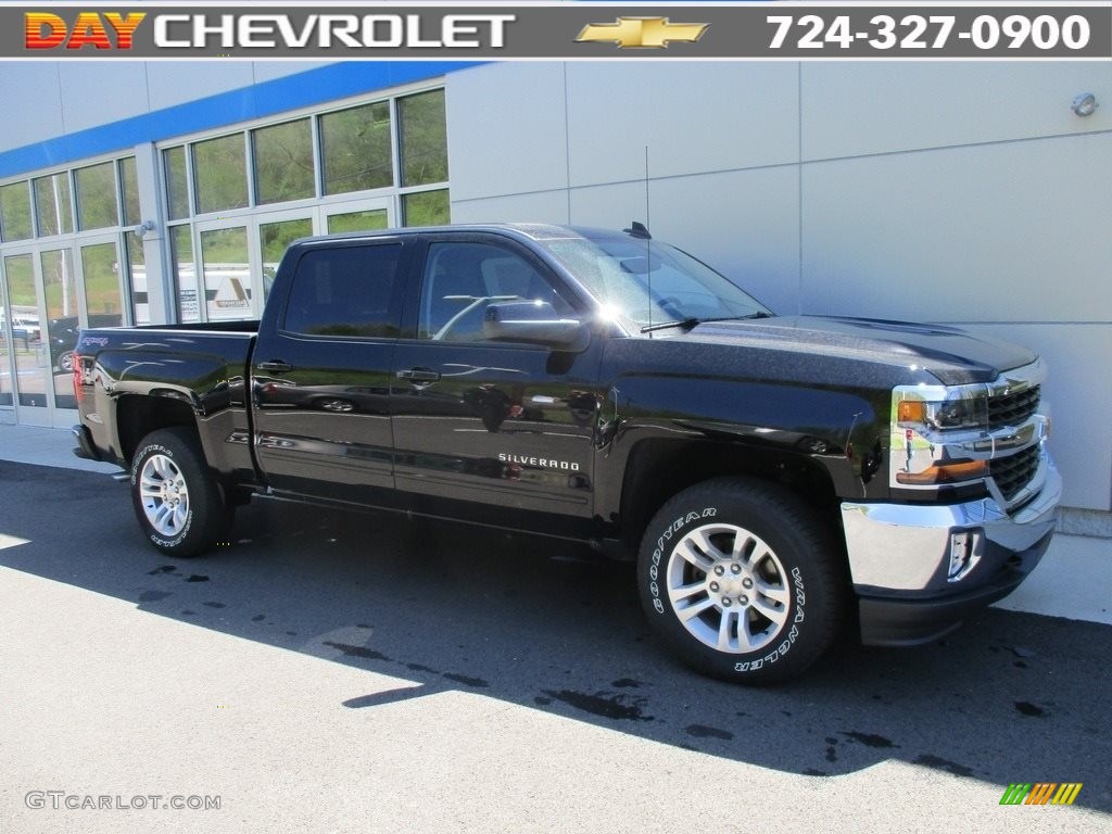 2016 Silverado 1500 LT Crew Cab 4x4 - Black / Jet Black photo #1