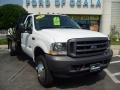 2004 Oxford White Ford F550 Super Duty XL Regular Cab 4x4 Chassis Stake Truck  photo #9