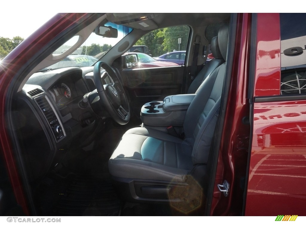 2014 1500 Express Crew Cab 4x4 - Deep Cherry Red Crystal Pearl / Black/Diesel Gray photo #9