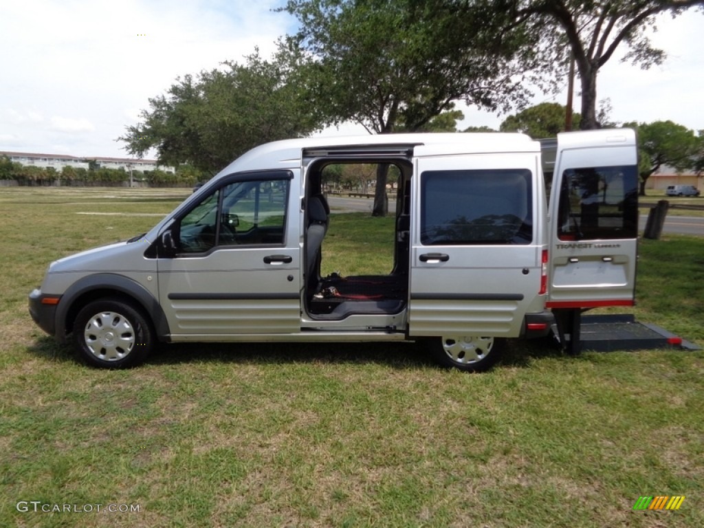 2010 Transit Connect XL Cargo Van - Silver Metallic / Dark Gray photo #11