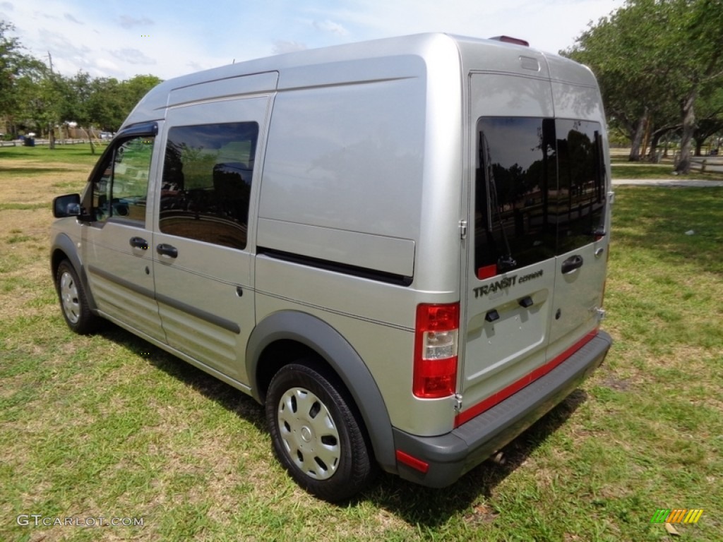 2010 Transit Connect XL Cargo Van - Silver Metallic / Dark Gray photo #13