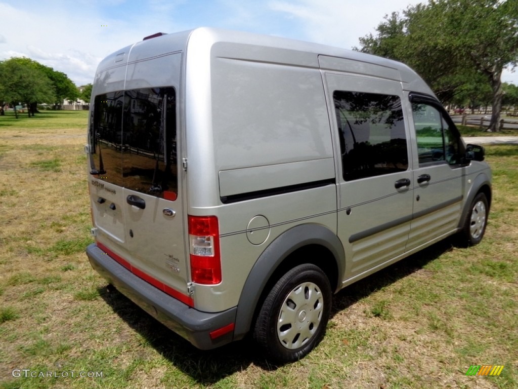 2010 Transit Connect XL Cargo Van - Silver Metallic / Dark Gray photo #17