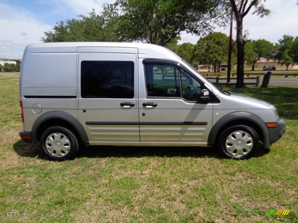 2010 Transit Connect XL Cargo Van - Silver Metallic / Dark Gray photo #27
