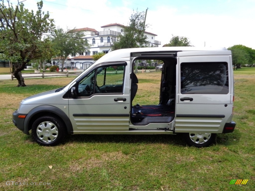 2010 Transit Connect XL Cargo Van - Silver Metallic / Dark Gray photo #42