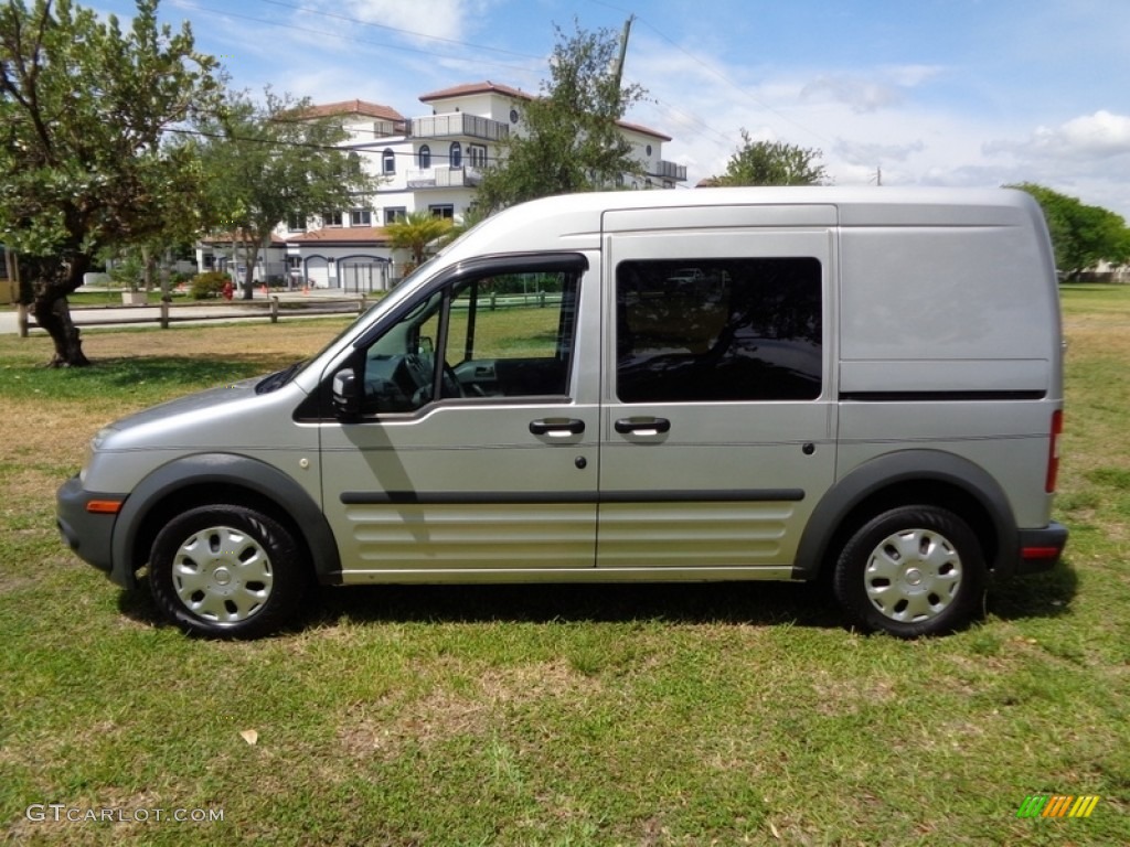 2010 Transit Connect XL Cargo Van - Silver Metallic / Dark Gray photo #48