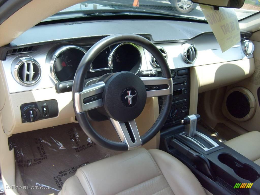 2005 Mustang GT Premium Coupe - Black / Medium Parchment photo #17