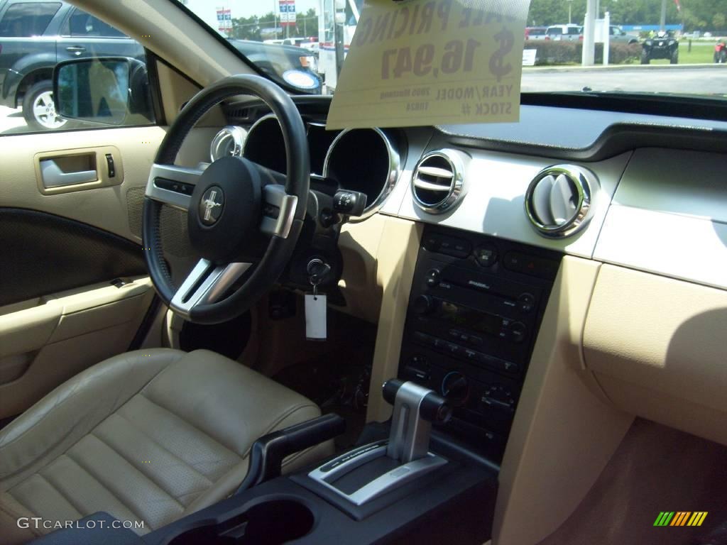 2005 Mustang GT Premium Coupe - Black / Medium Parchment photo #18