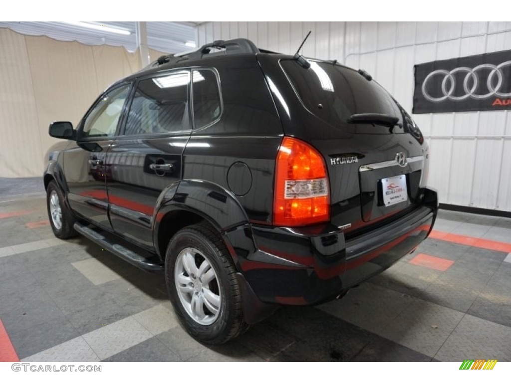 2006 Tucson Limited 4x4 - Obsidian Black / Beige photo #10