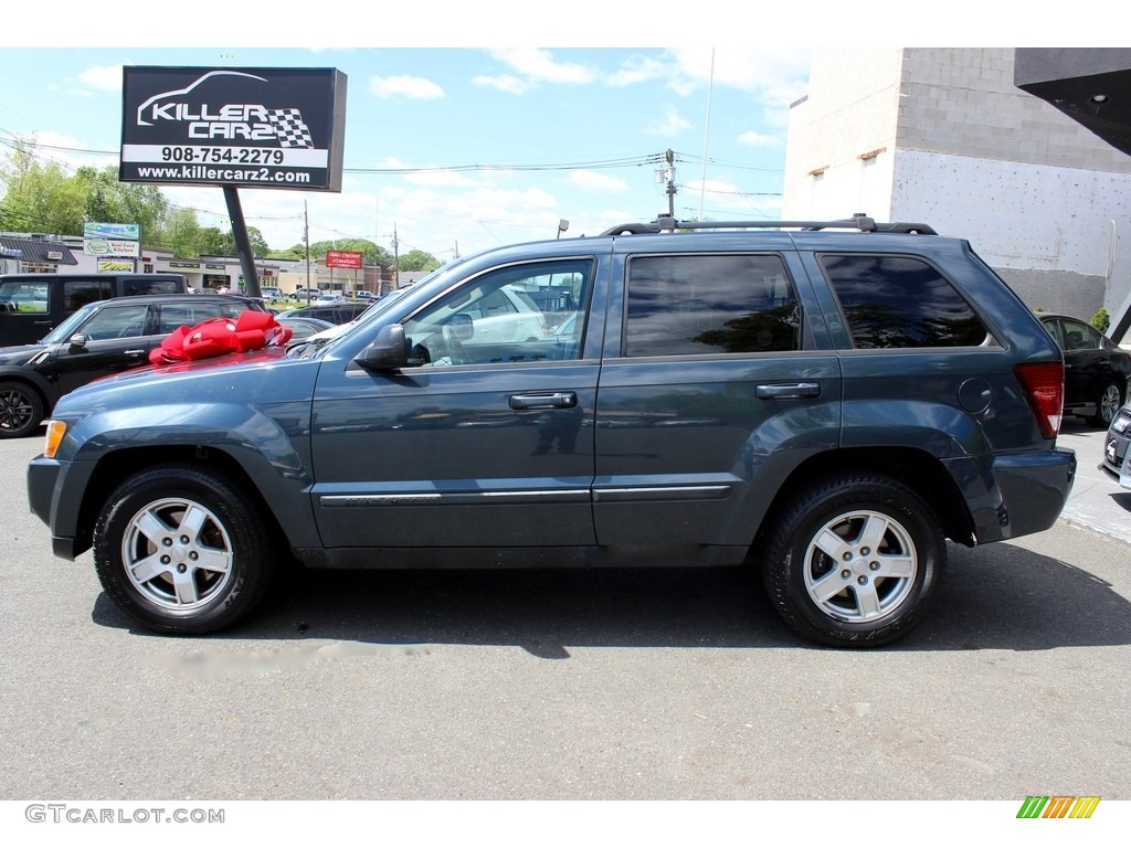 2007 Grand Cherokee Laredo 4x4 - Steel Blue Metallic / Medium Slate Gray photo #4