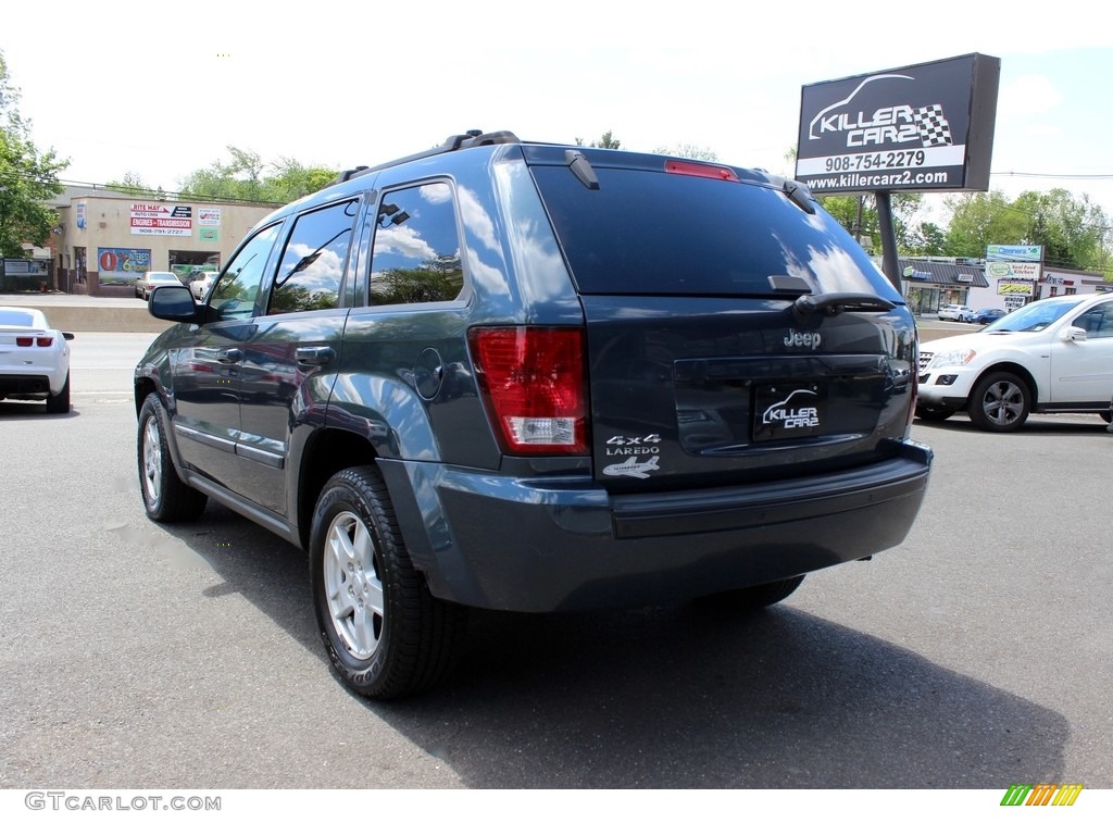 2007 Grand Cherokee Laredo 4x4 - Steel Blue Metallic / Medium Slate Gray photo #5