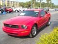 2005 Torch Red Ford Mustang V6 Deluxe Coupe  photo #15