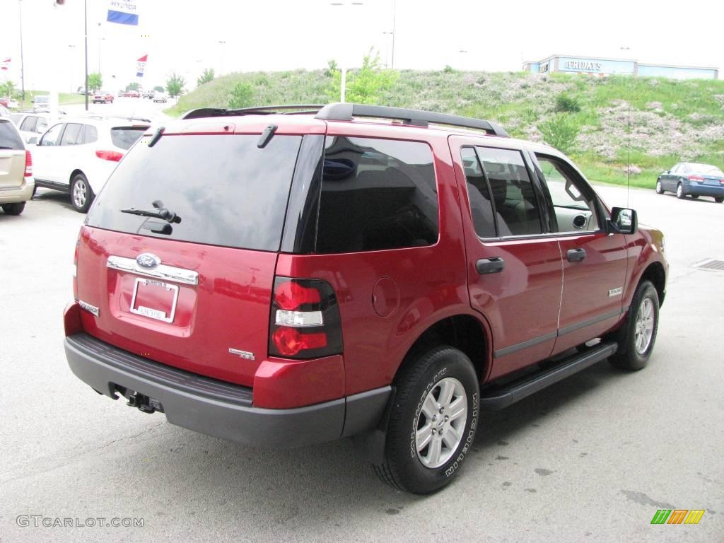 2006 Explorer XLS 4x4 - Redfire Metallic / Stone photo #6