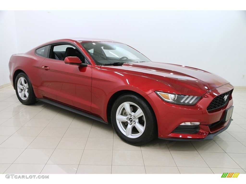 2015 Mustang V6 Coupe - Ruby Red Metallic / Ebony photo #1