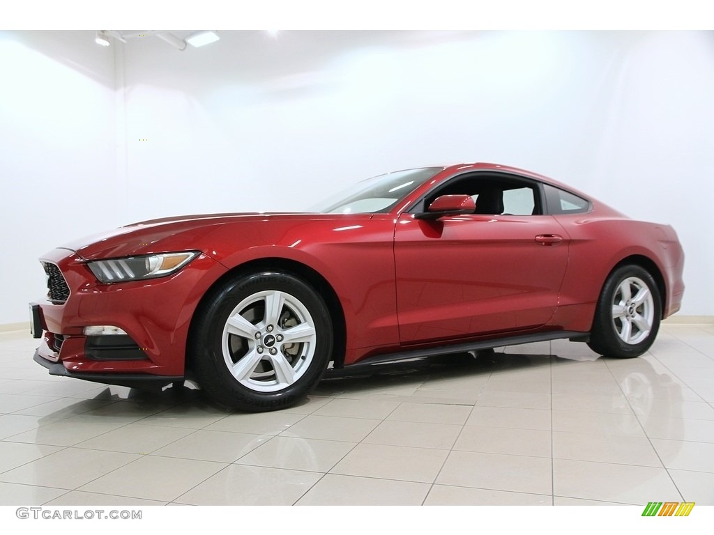 2015 Mustang V6 Coupe - Ruby Red Metallic / Ebony photo #4