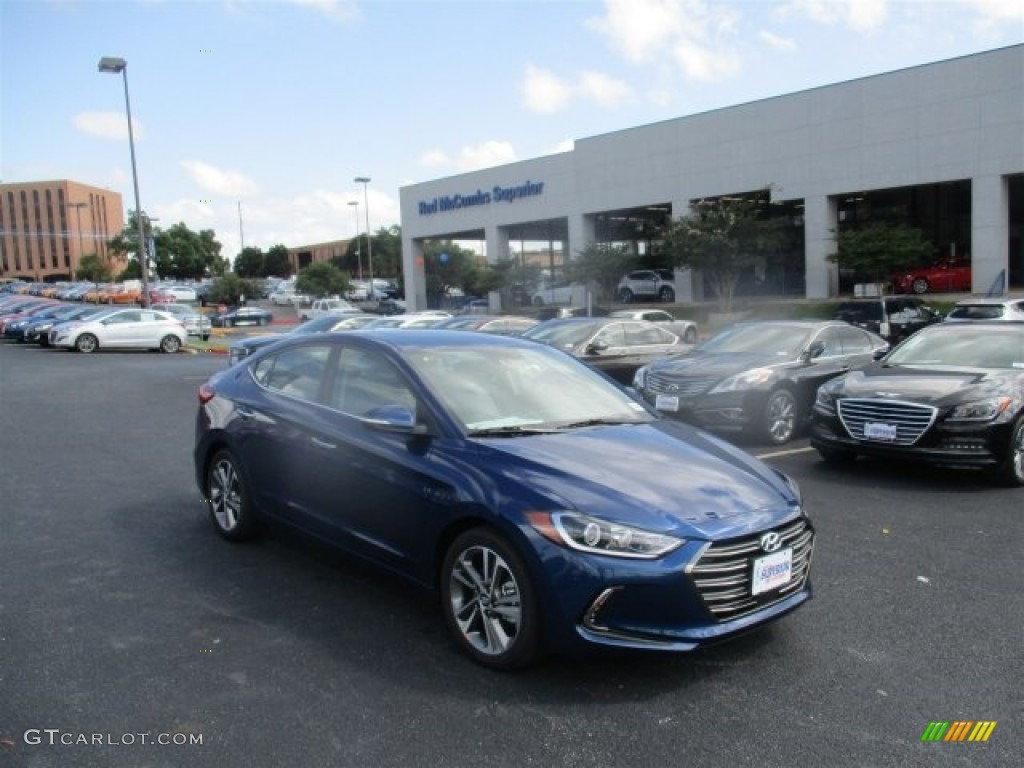 2017 Elantra Limited - Lakeside Blue / Gray photo #1