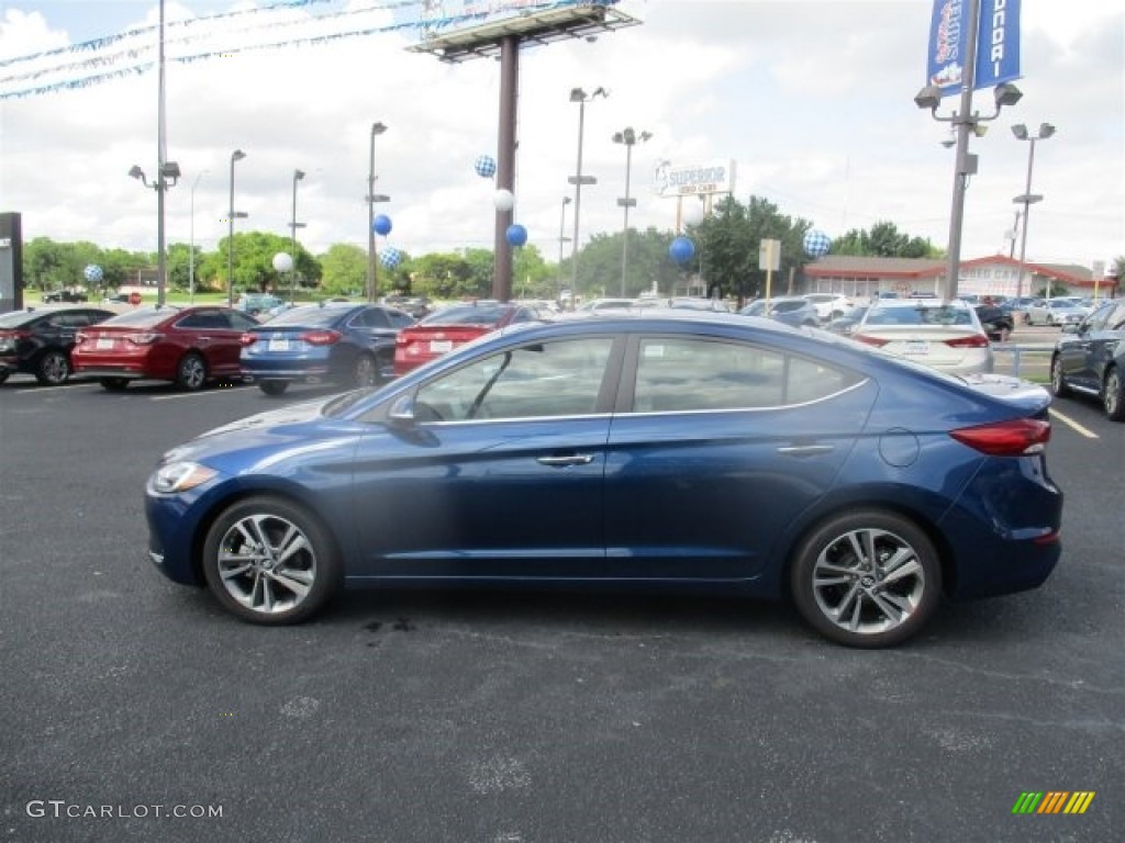 2017 Elantra Limited - Lakeside Blue / Gray photo #2