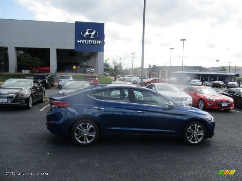 2017 Elantra Limited - Lakeside Blue / Gray photo #6