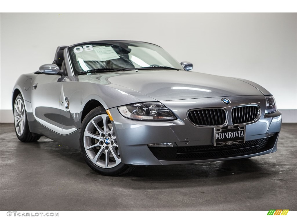 2008 Z4 3.0i Roadster - Space Grey Metallic / Black photo #12