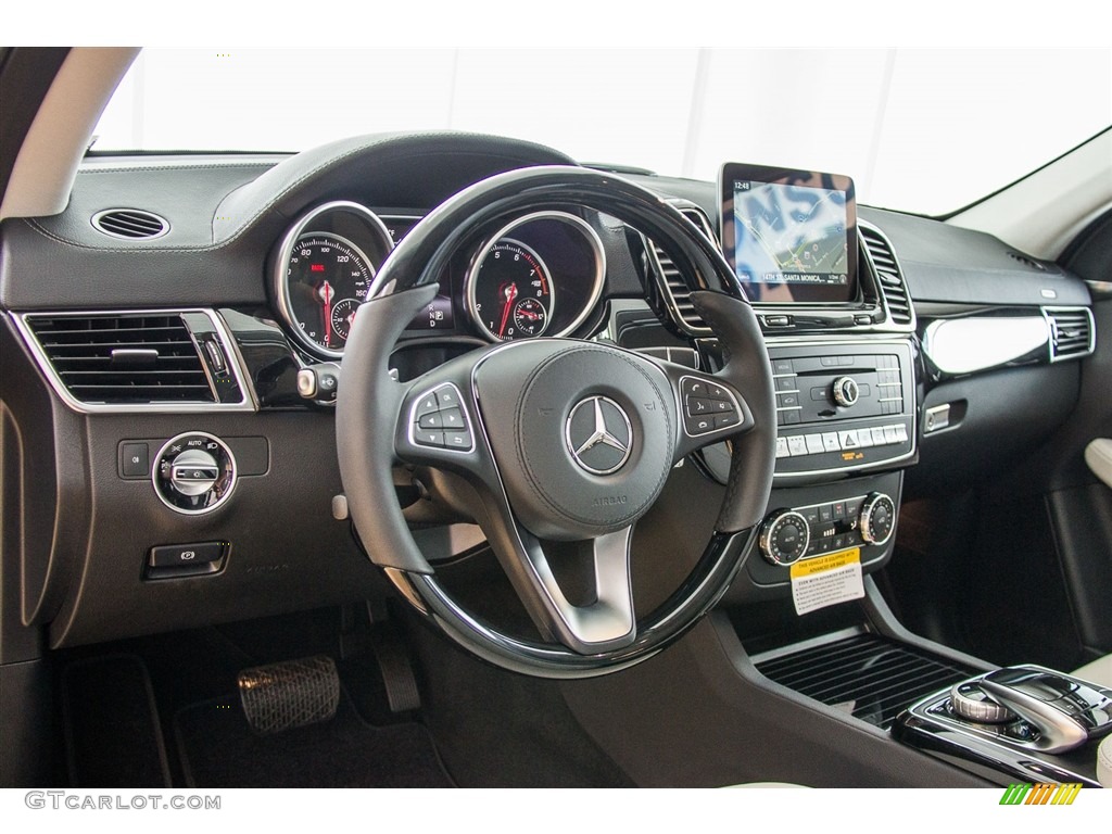 2017 Mercedes-Benz GLS 450 4Matic Crystal Grey/Black Dashboard Photo #113038614