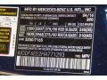 890: Lunar Blue Metallic 2017 Mercedes-Benz GLS 450 4Matic Color Code