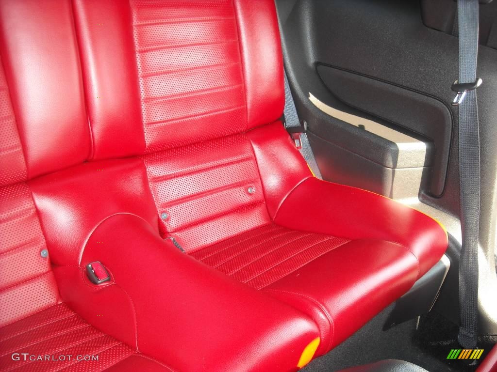 2007 Mustang GT Premium Coupe - Black / Black/Red photo #6