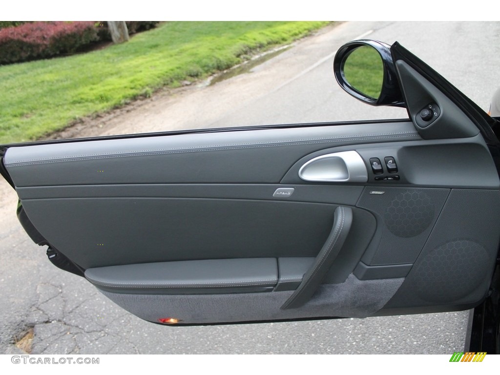 2009 Porsche 911 Carrera S Cabriolet Stone Grey Door Panel Photo #113040585