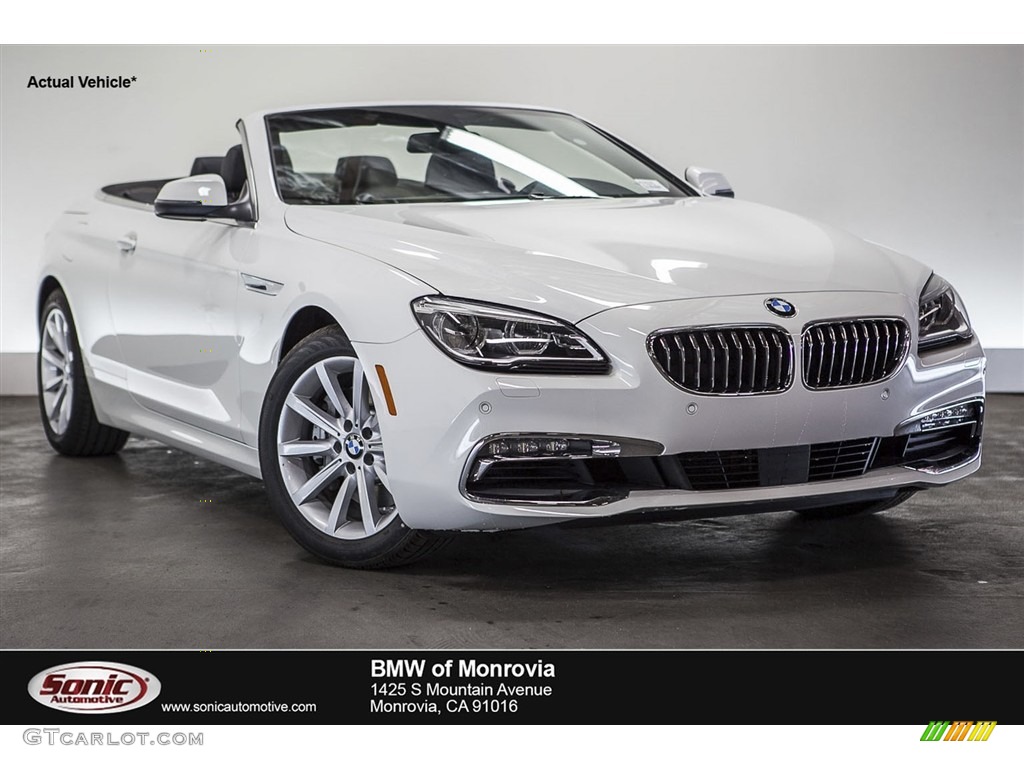 2017 6 Series 640i Convertible - Alpine White / Black photo #1