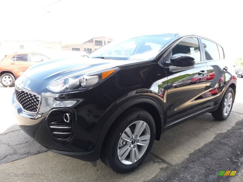 Black Cherry 2017 Kia Sportage LX AWD Exterior Photo #113043981