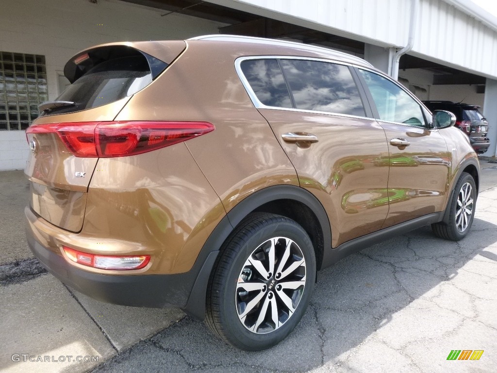 2017 Sportage EX AWD - Burnished Copper / Black photo #2