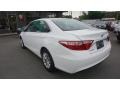 2015 Super White Toyota Camry LE  photo #3