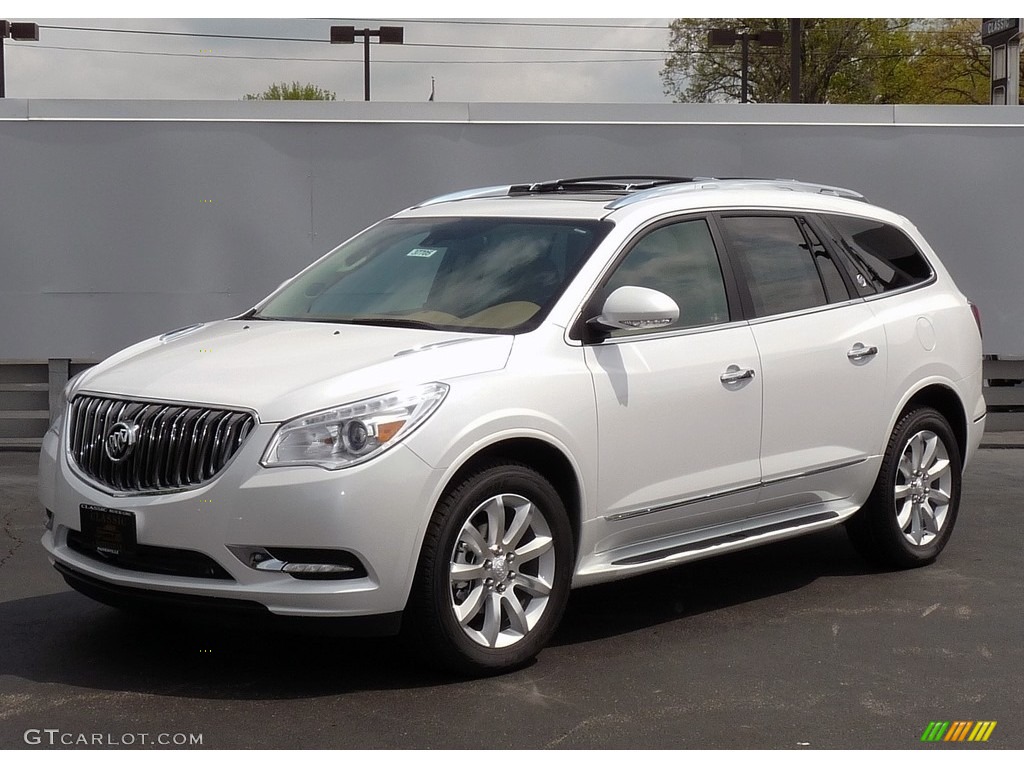 White Frost Tricoat Buick Enclave