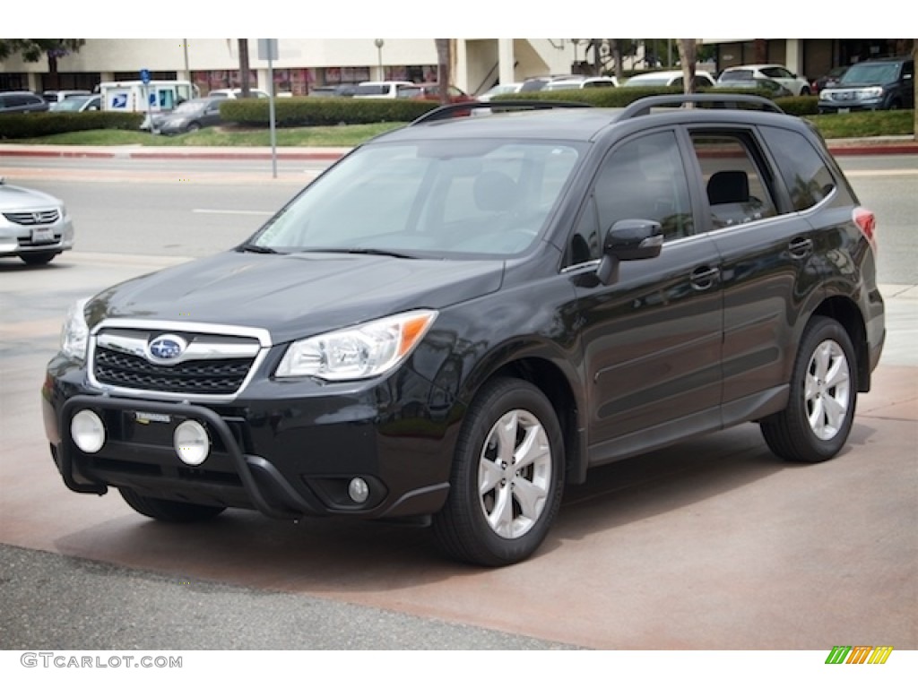 2014 Forester 2.5i Touring - Crystal Black Silica / Black photo #8