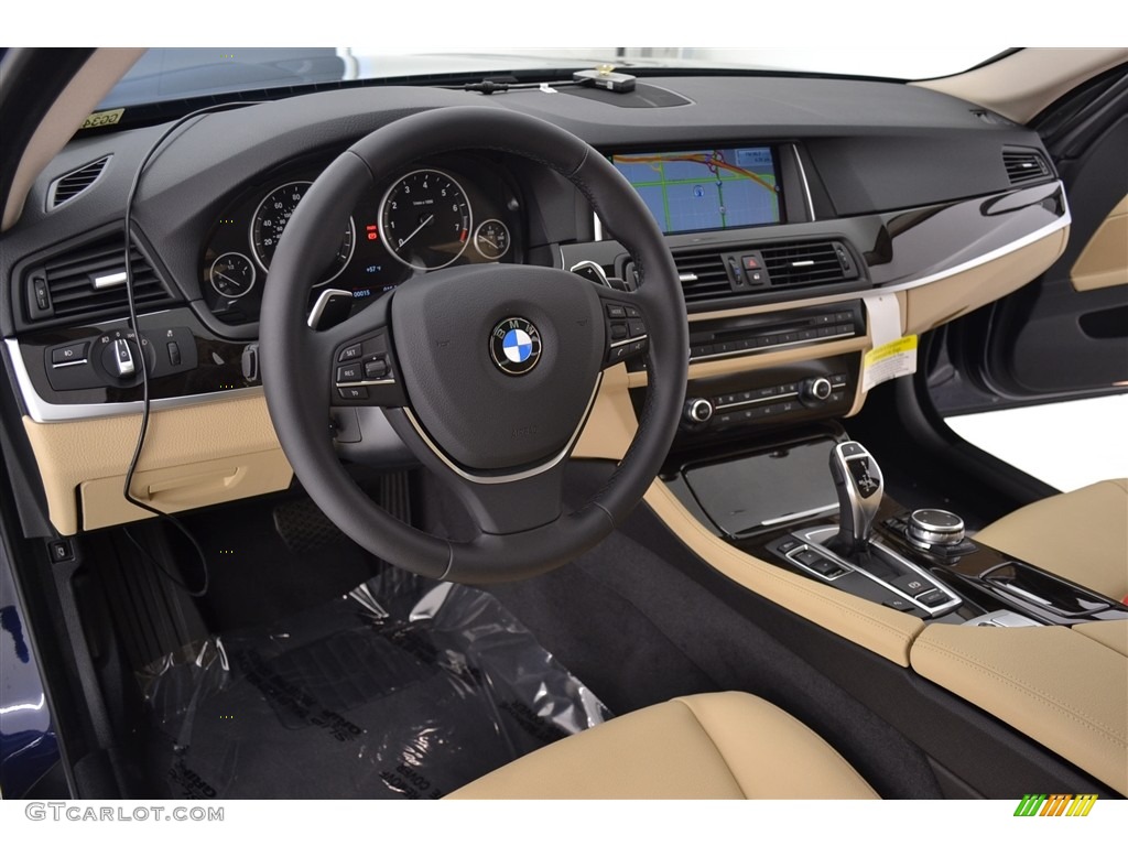 2016 5 Series 528i Sedan - Imperial Blue Metallic / Venetian Beige/Black photo #6