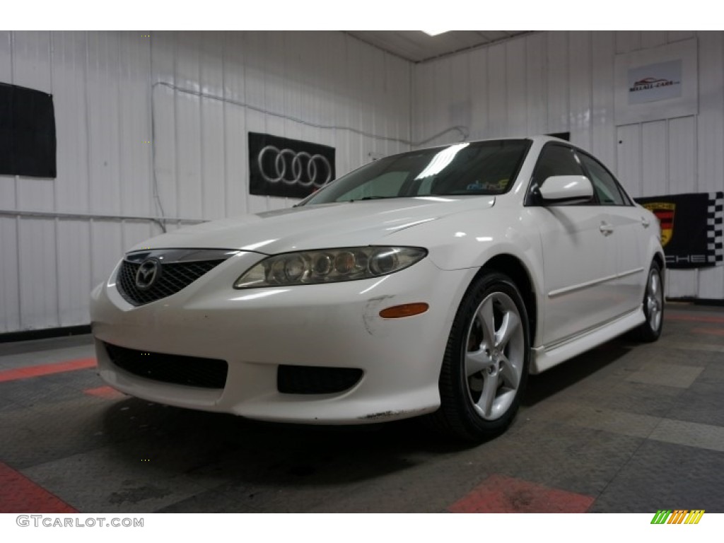 2004 MAZDA6 s Sedan - Performance White / Black photo #3