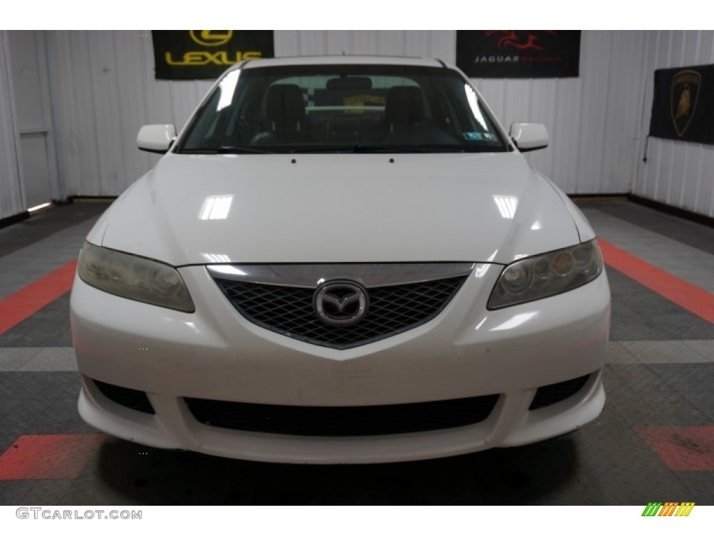 2004 MAZDA6 s Sedan - Performance White / Black photo #4