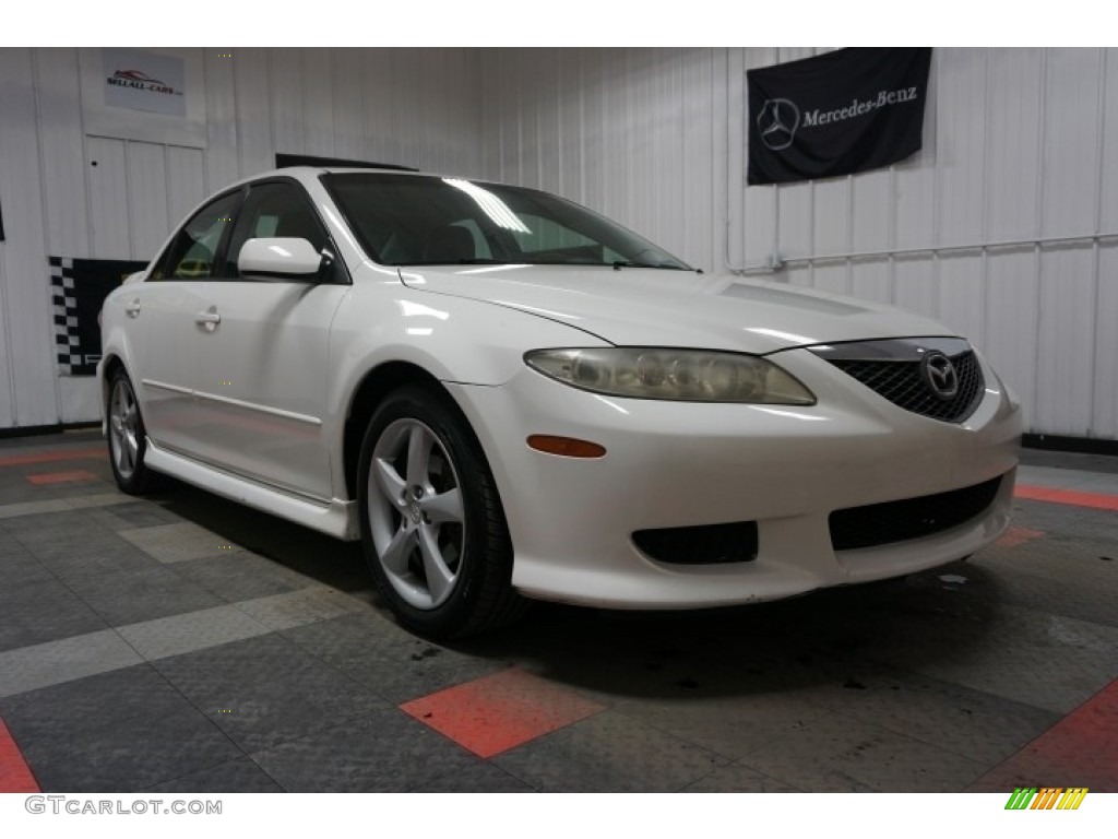 2004 MAZDA6 s Sedan - Performance White / Black photo #5