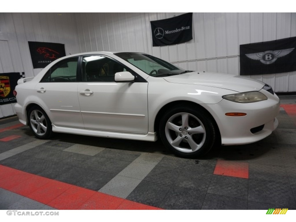 2004 MAZDA6 s Sedan - Performance White / Black photo #6