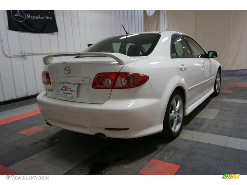 2004 MAZDA6 s Sedan - Performance White / Black photo #8