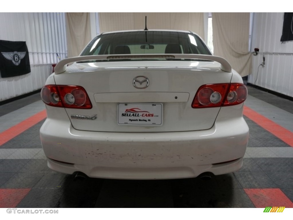 2004 MAZDA6 s Sedan - Performance White / Black photo #9
