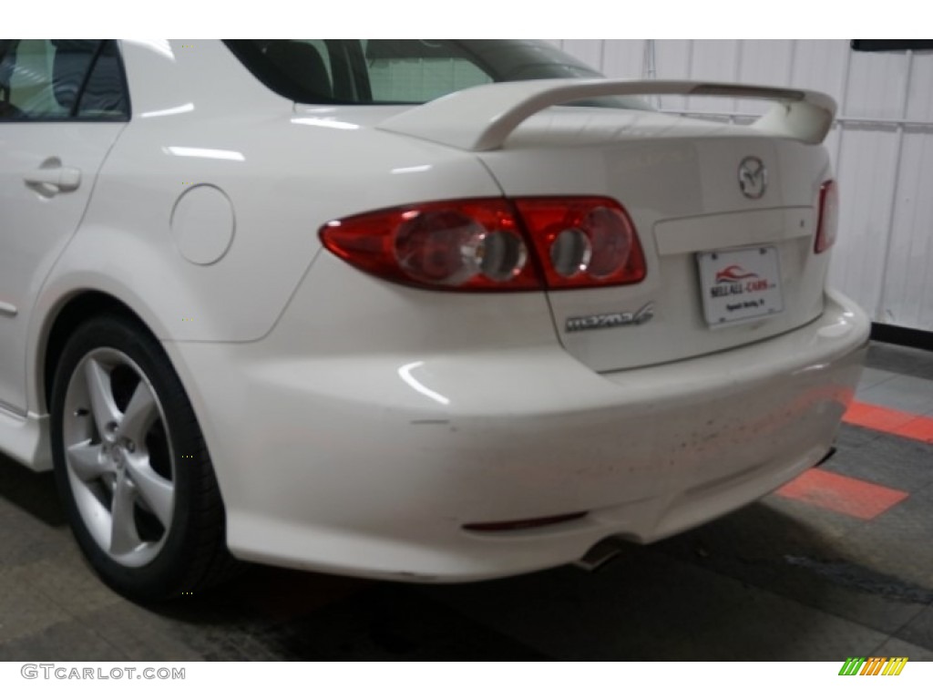 2004 MAZDA6 s Sedan - Performance White / Black photo #74
