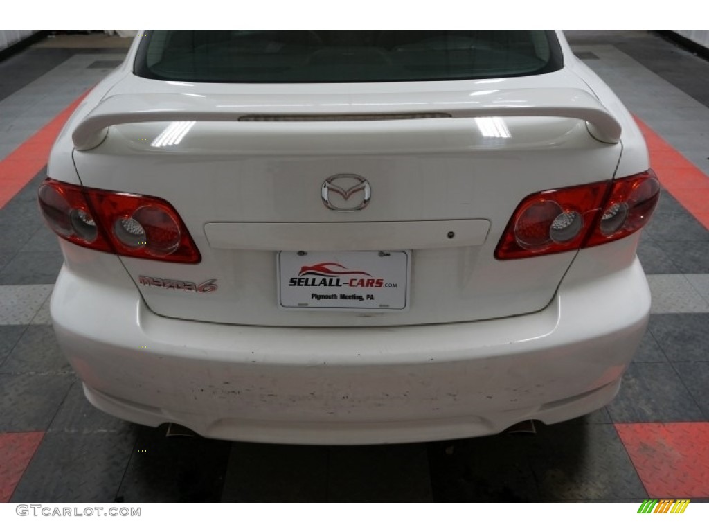 2004 MAZDA6 s Sedan - Performance White / Black photo #80