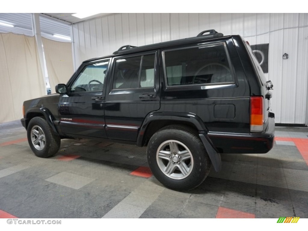 2001 Cherokee Sport 4x4 - Black / Agate photo #11