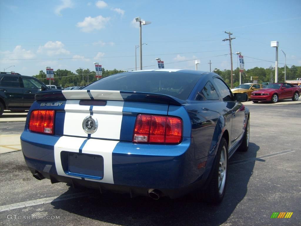 2009 Mustang Shelby GT500 Coupe - Vista Blue Metallic / Black/Black photo #3