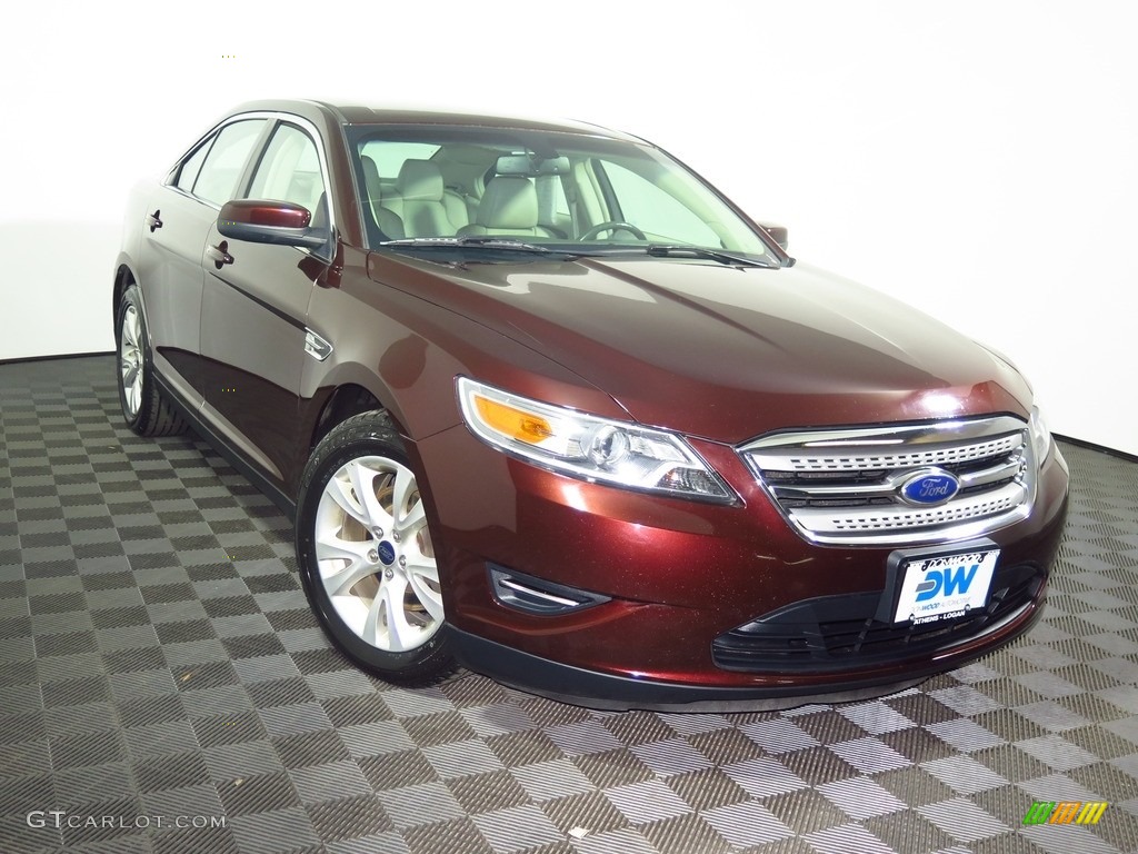 2012 Taurus SEL - Red Candy Metallic / Light Stone photo #1